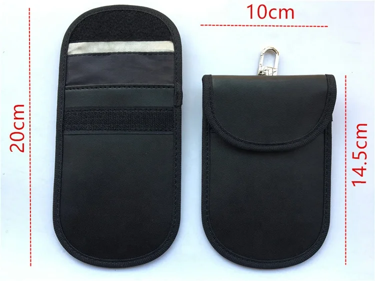Faraday key fob pouch booster / Rfid key fob entry shield protector cases / Keyless car key signal block bag cage