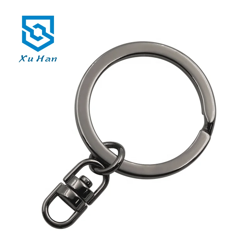 Прямая продажа с завода, высококачественное металлическое кольцо для ключей с петлей