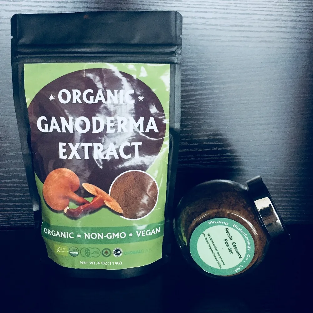 Organic Magic Mushroom Reishi seed Extract Powder Maitake Shiitake Combination Packaging