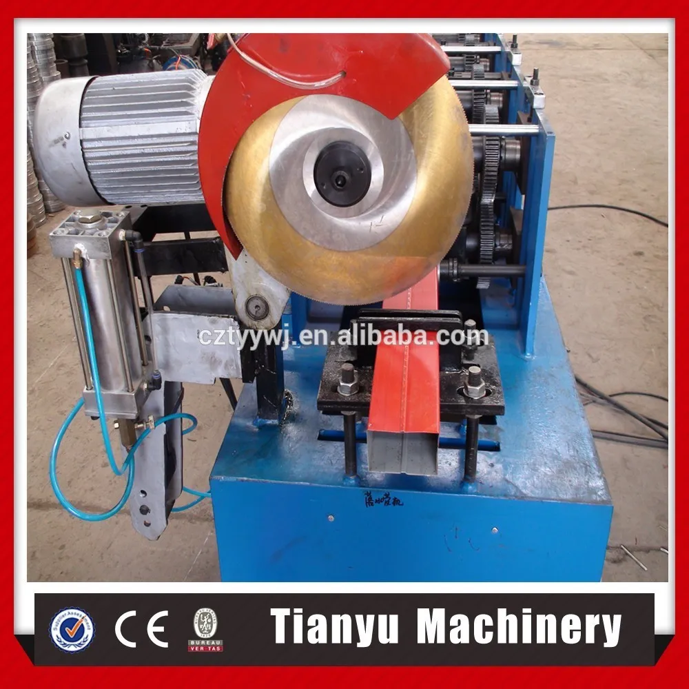 Chinese supplier aluminium downspout roll forming machine running steadily roll former