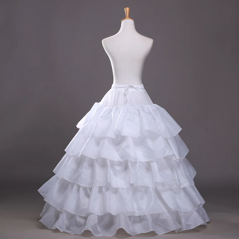 
Wholesale petticoat four hoop five layers lotus leaf lace increase diameter skirt wedding dress petticoat 
