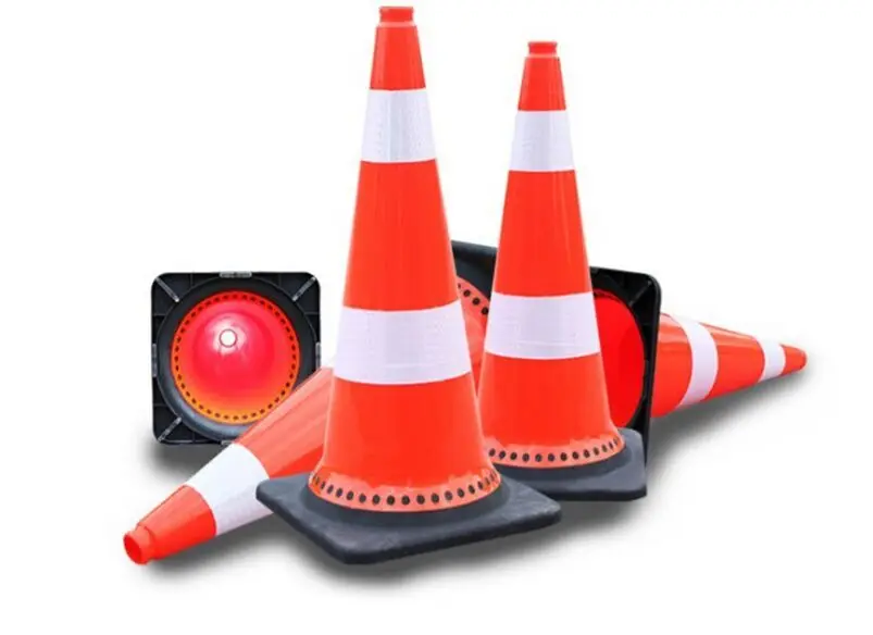 Europe Style 75cm PVC PE TPU Road Safety Traffic Cone