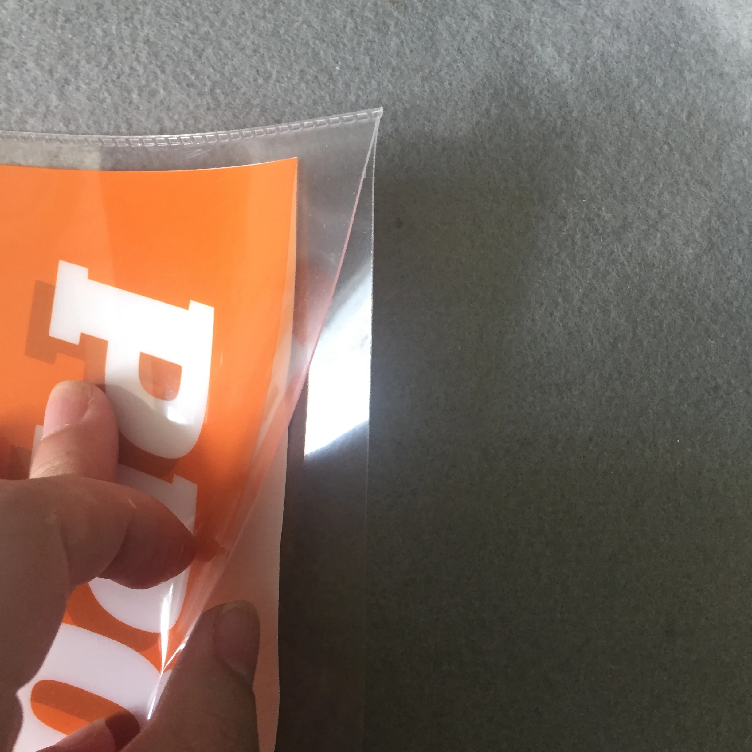 Comic printed decorative a3/a4/a5/a6 customized plastic hard book cover, pvc book cover