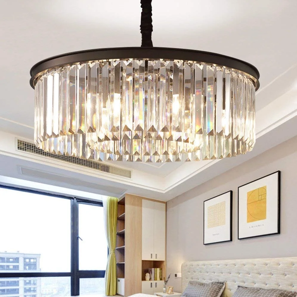 Modern Crystal Chandelier Pendant Ceiling Lamp