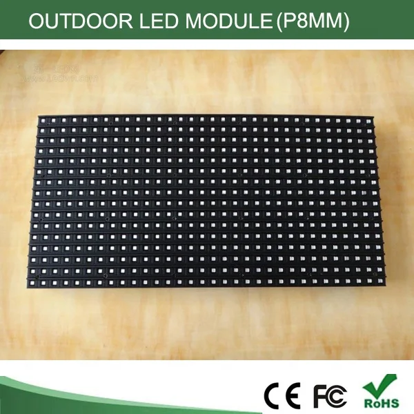 P8 outdoor rgb full color smd led video display module p8 led display screen panel board 256x128mm