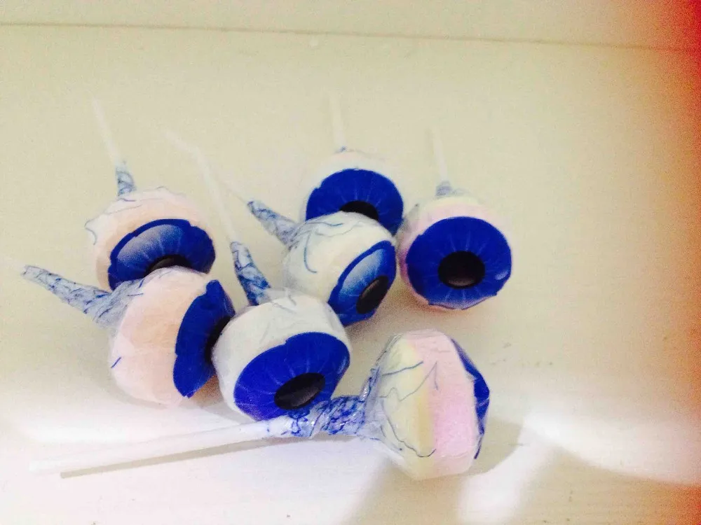 Хэллоуин, глазный леденец, ужасный леденец (естественный цвет и естественный аромат), праздничный леденец