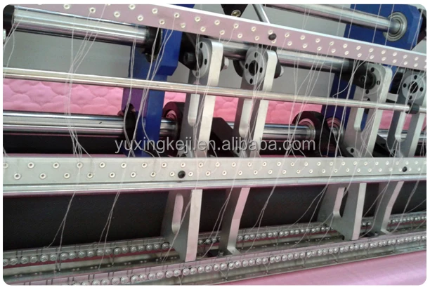 Affordable computerized quilting machine for blanket making with edge cutting device