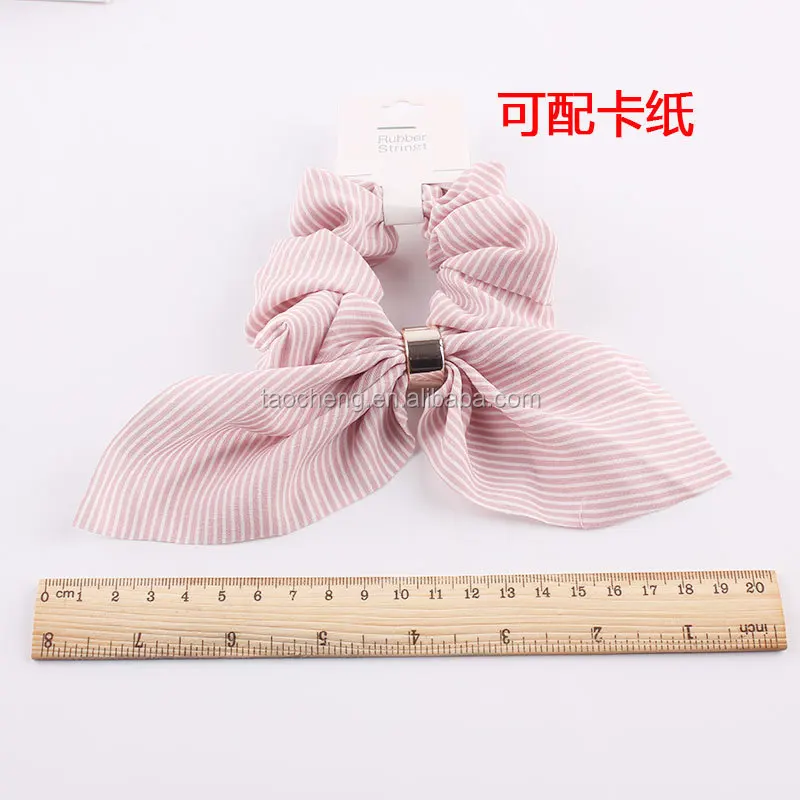 Оптовая продажа шифоновая ткань кролик таможня напечатала резинка для волос