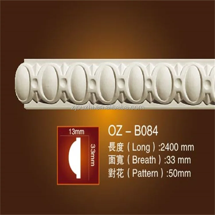 Polyurethane High Density Interior Wall Panel Decoration Pu Plain Corner Moulding