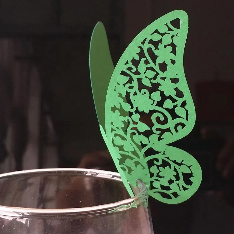 Butterfly Laser Cut Table Place Cards Table Name Card Paper Party Supplies Decoration