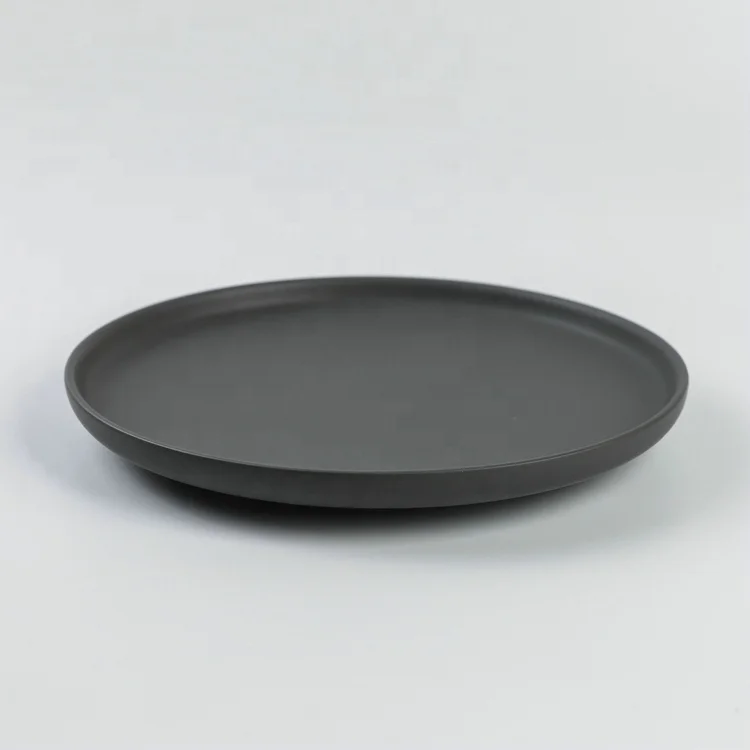 
Hot selling solid color turkish cheap bulk stoneware porcelain dinner plates 