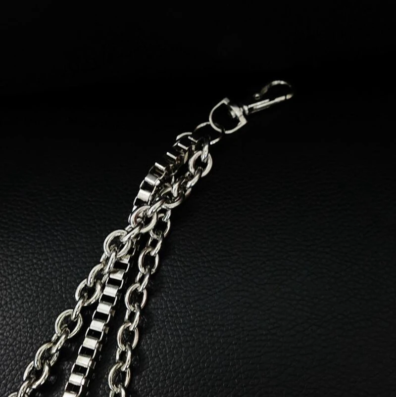 Dreamtop DTF330 dancer hip hop cool girls waist chain silver metal chain for pants for teenagers