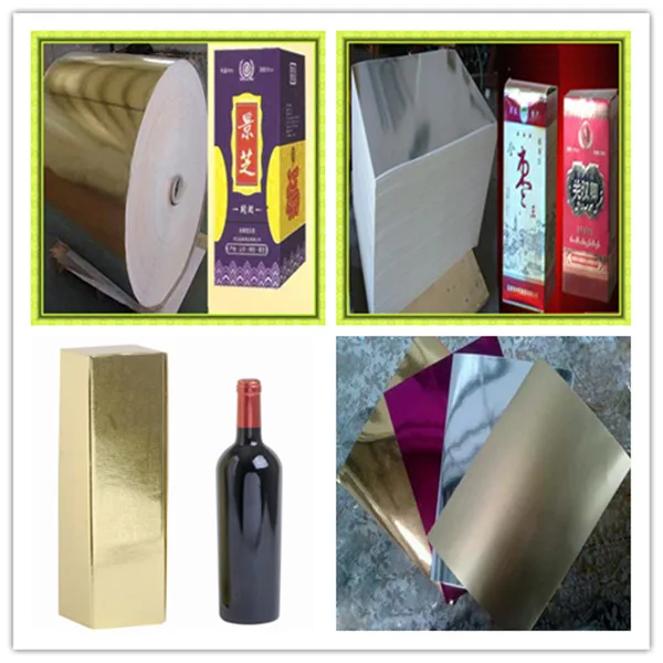 metallized laminated paper metallic paper for laser printing
