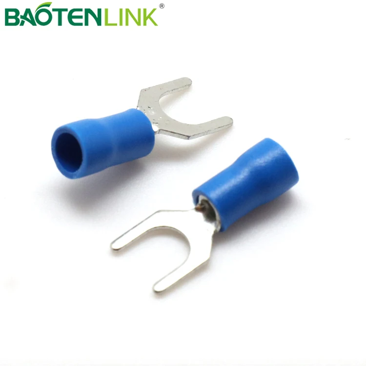 BAOTENG Crimping wire SV spade PVC terminal lugs pin type insulated wire end lugs