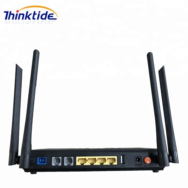  GPON 4GE + 2 канала Wifi ONT ONU беспроводной 4/5G оптический сетевой блок двухдиапазонный волоконно-оптический