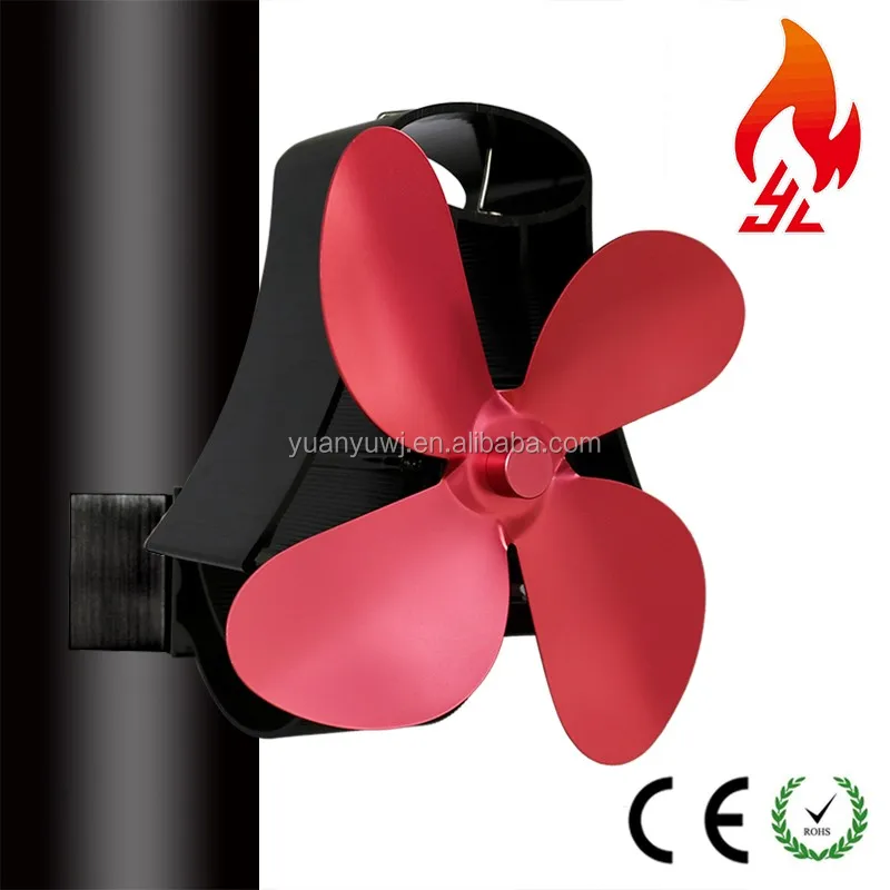 
New Magnetic Flue Pipe Heat Powered Stove Fan 