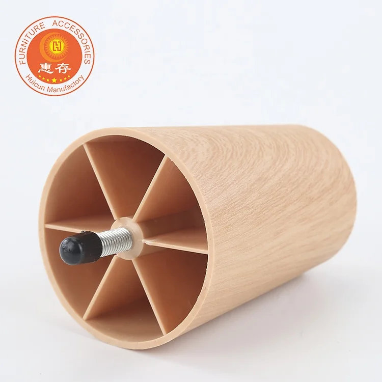 Plastic H100mm furniture book shelf & coffee desk legs retailer with M8 screw