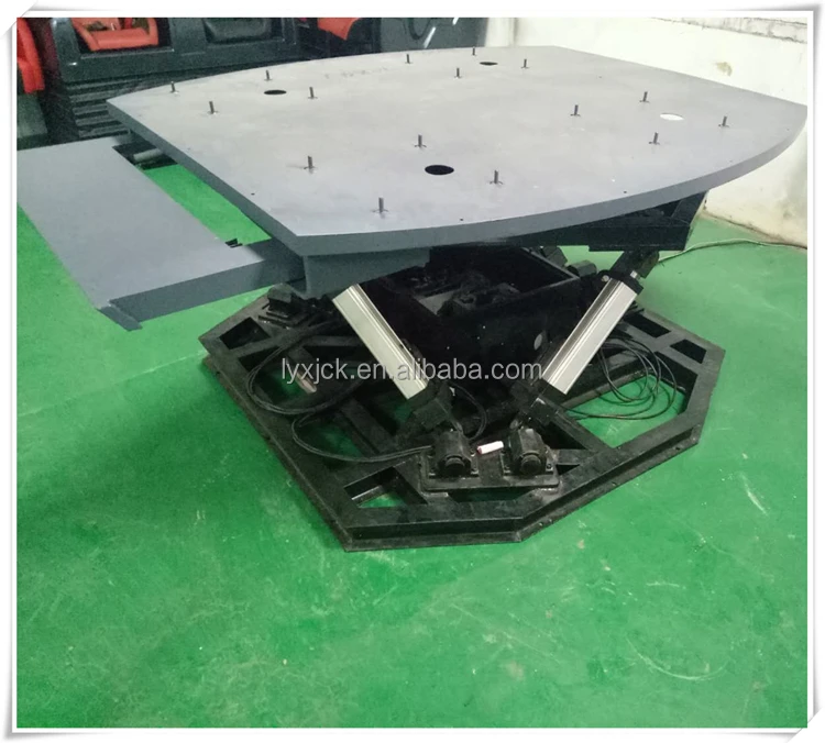 6DOF Electric motion platform 360 degrees rotary table for helicopter