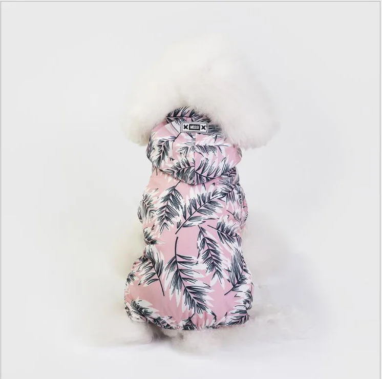 Fashion Floral Four Legs Pet Raincoat Dog Clothes