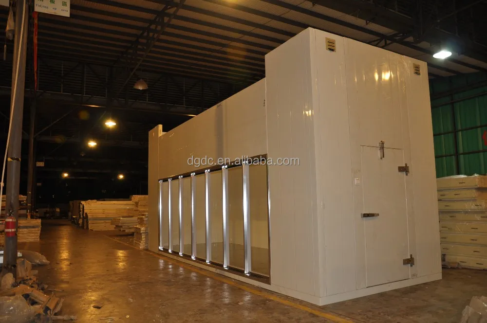 Glass Door Display Walk In Freezer Storage Cold Storage Refrigeration