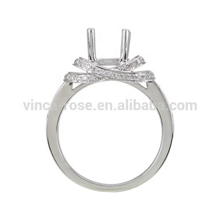 wedding ring holder without gemstone 925 sterling silver engagement ring semi mounting blank jewelry mounting