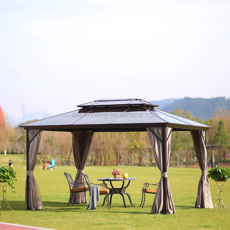 
Well design garden patio BBQ gazebo pavilion with mosquitoes net 3096 