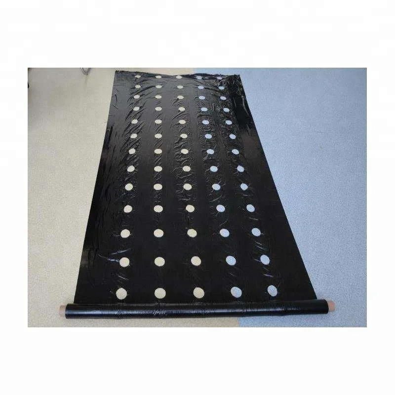 Полиэтиленовая сельскохозяйственная перфорированная черная пластиковая Мульч-пленка с отверстиями