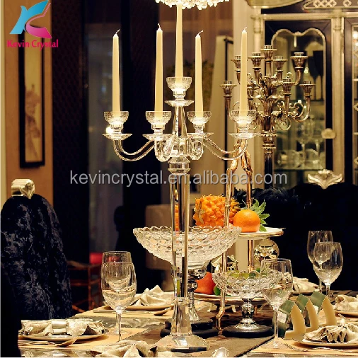 crystal wedding candelabra table centerpieces