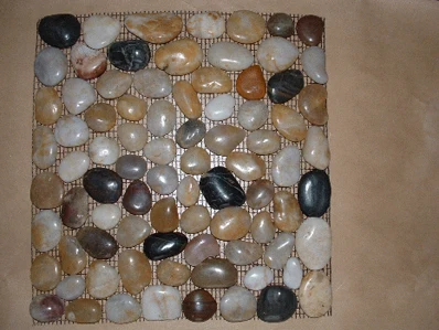 Cheap Pebble Mosaic Natural Stone Pebble Floor Tiles