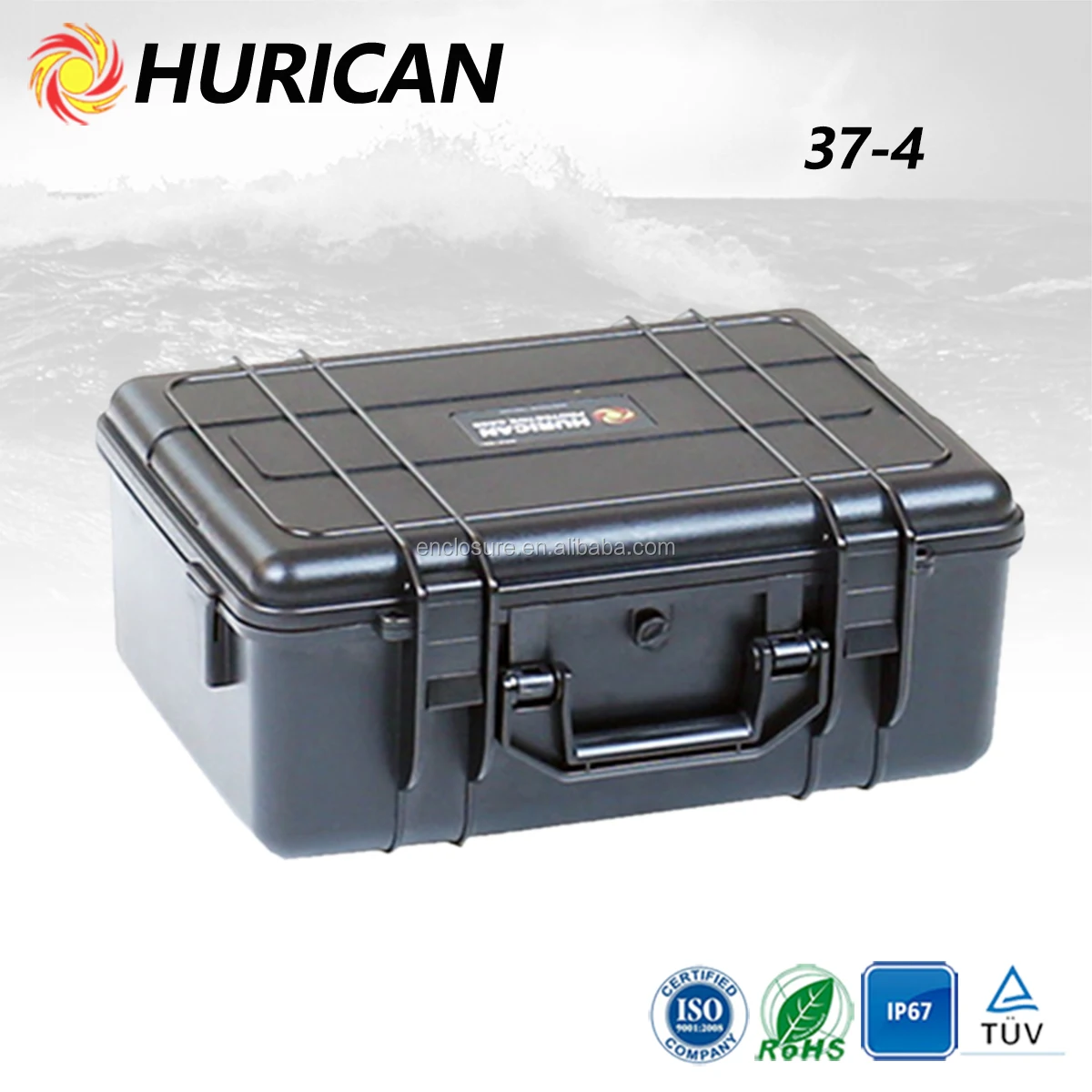 HURICAN IP67 waterproof equipment case protective case hard plastic cases wholesale