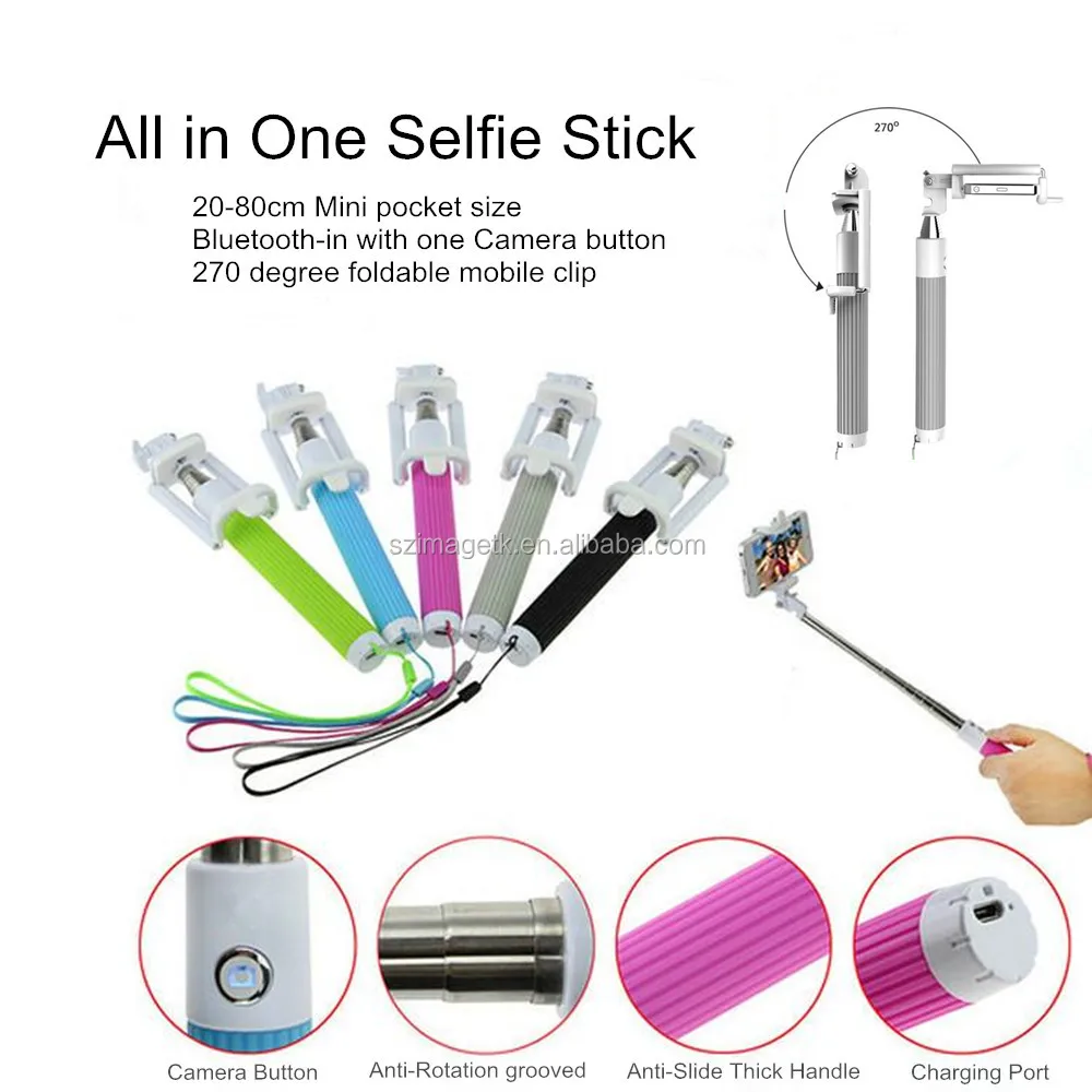 Новый foladble selfie придерживайтесь монопод комплект беспроводная связь bluetooth с дистанционным управлением