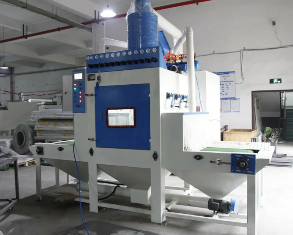 Conveyor Belt Automatic Sand Blasting Machine