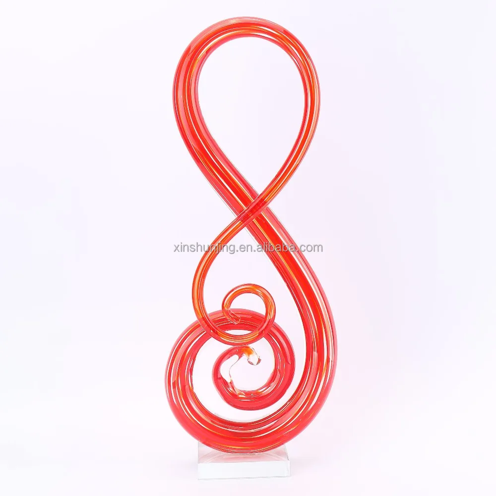 
Hand blown home decor ART shape glass art crafts 