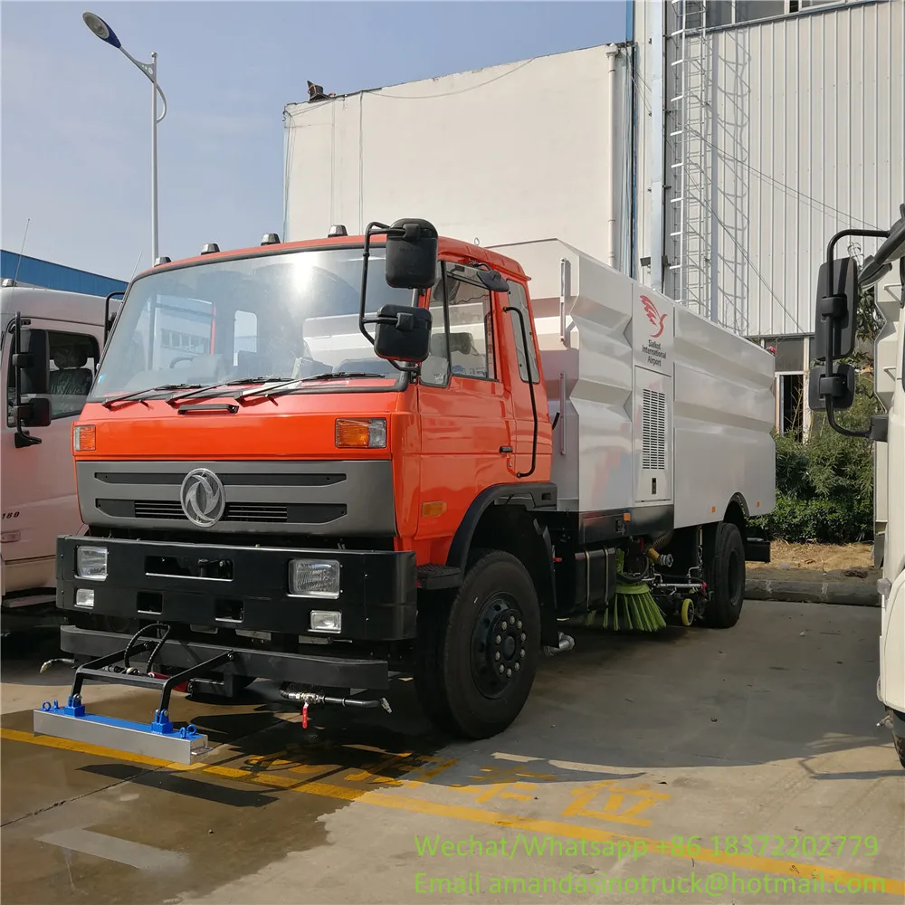 Chengli new brand dongfeng 4x2 right hand drive 15cbm  airport sweeper truck
