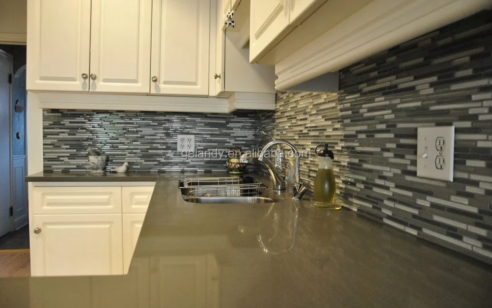 
manufactured quartz stone kitchen countertops 