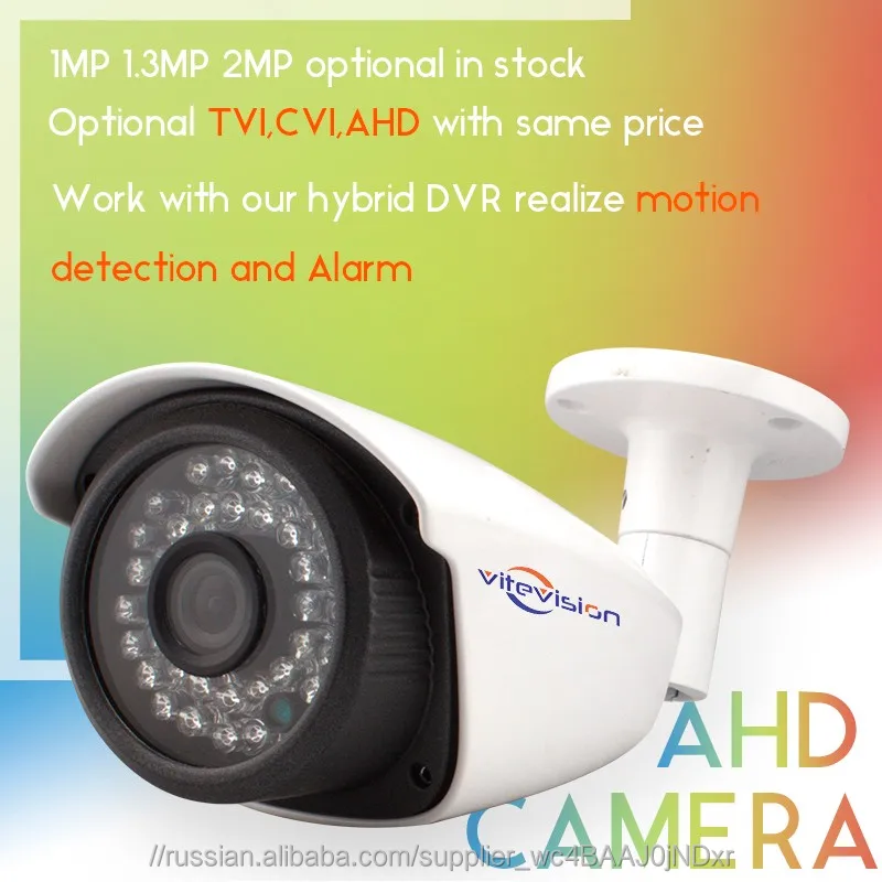 Vitevison 1MP 2MP Optional HD Outdoor IR IP66 Waterproof AHD CCTV Security Camera