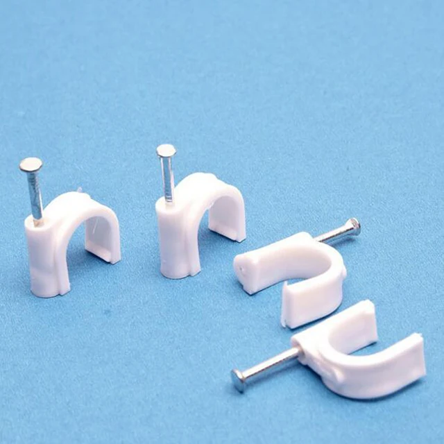 Professional Manufacturer Round Steel Nail Wire Clip 4-40MM White Black 100 Pcs Pack