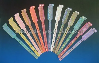 
vinyl identification wristbands for entertainment/security use 