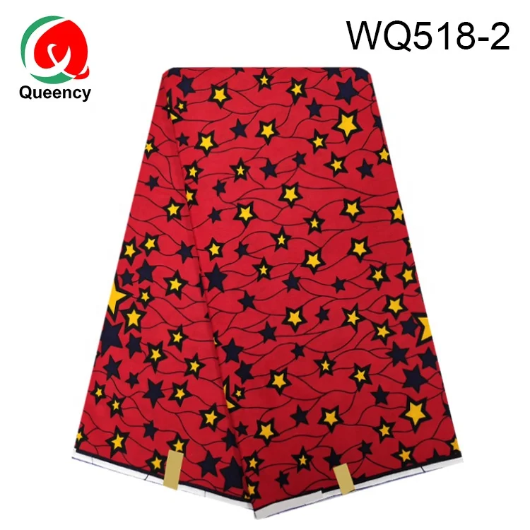 
Queency High Quality Wax Printed African Ankara Cotton Fabric 