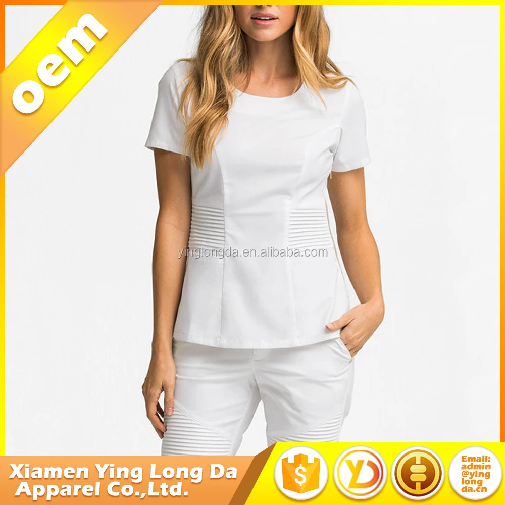 
OEM Supply woman scrub nurse uniforms Healthcare Clinics Nursing Homes 