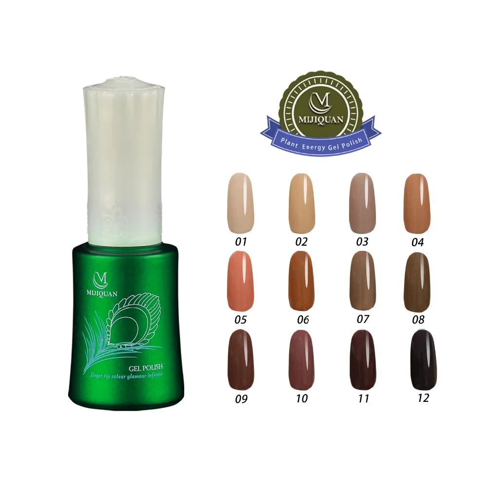 Free shipping Toffee Series 12 pcs MIJIQUAN Gel Nail Polish 15ml 12 colors for choice