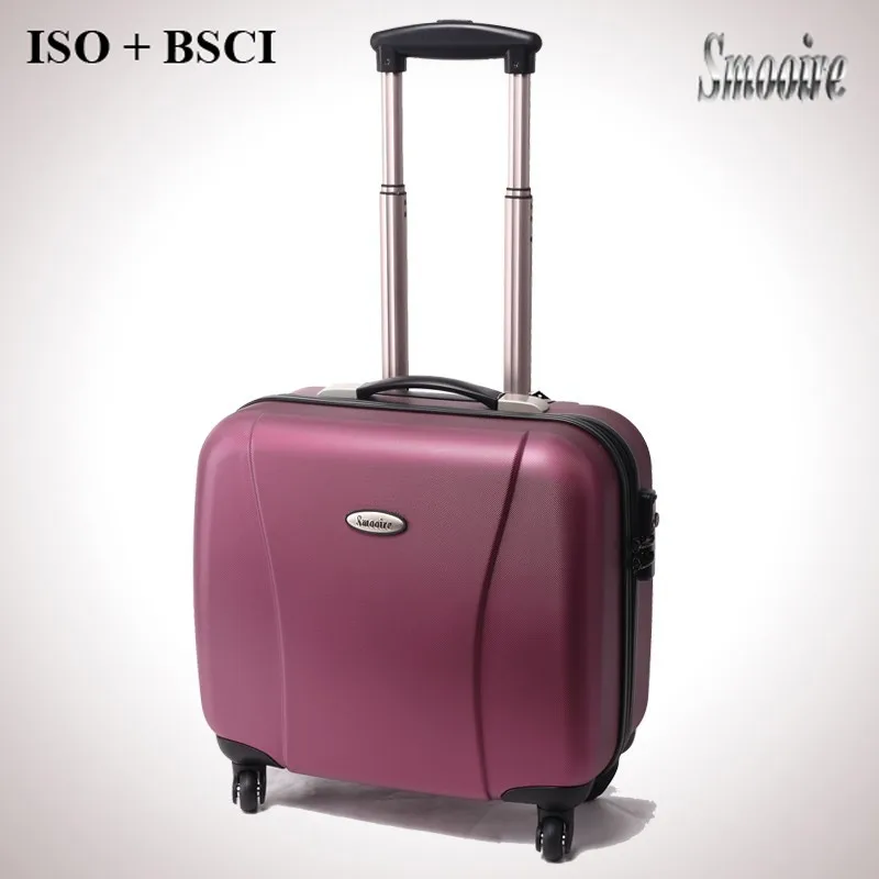 15 inch business style 100% PC polycarbonate trolley computer bag