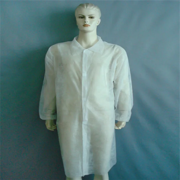 Hot Selling Surgical Disposable Non Woven Visitor Coat Factory