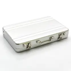 New Fashion Metal Business Card Holder Mini Code Aluminum Suitcase Card Case Name Card Holder