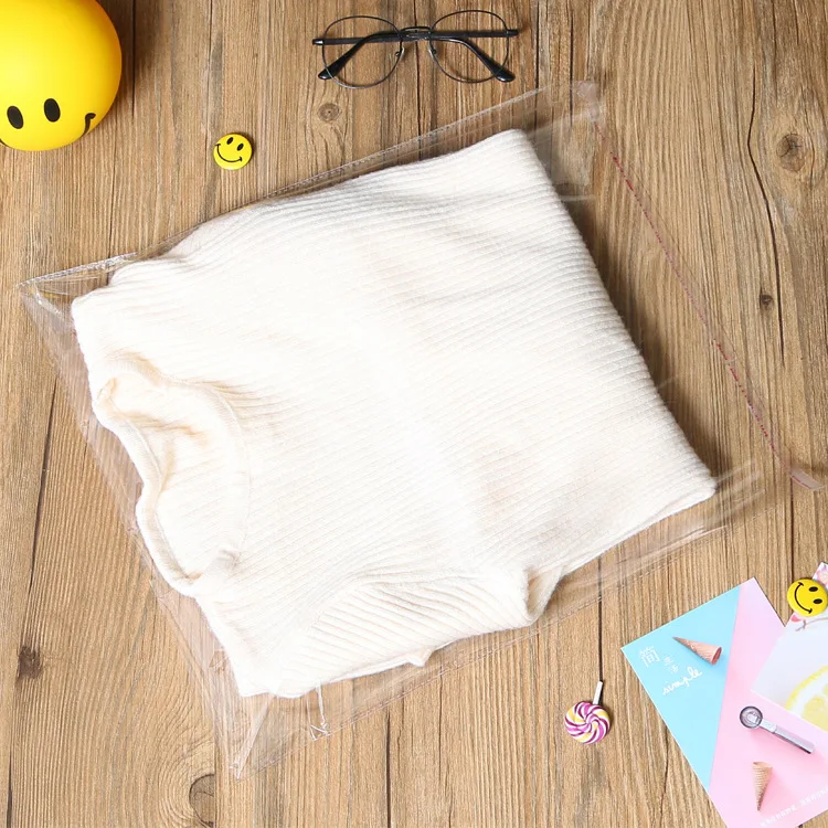 Clear Poly Packaging Bags for Clothes with Custom Logo Printing