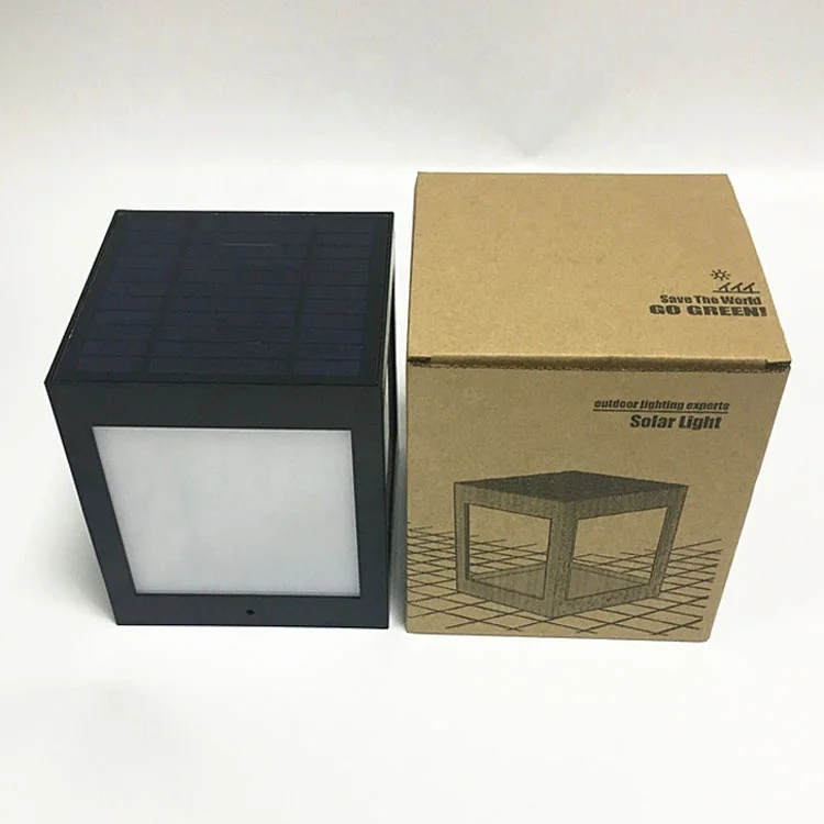Solar Pillar Lamp Outdoor Waterproof Simple Villa Garden Light Outdoor Fence Pillar Door Balcony Led Lights