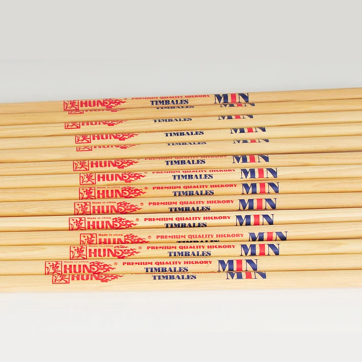 Wholesale Natural wood tip American Hickory Timbale Drum Sticks