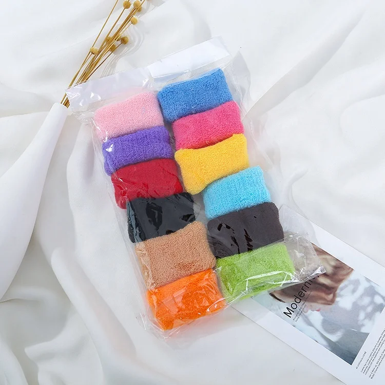 wholesale fashion broad hot sale soft thick hair ties cotton hair tie