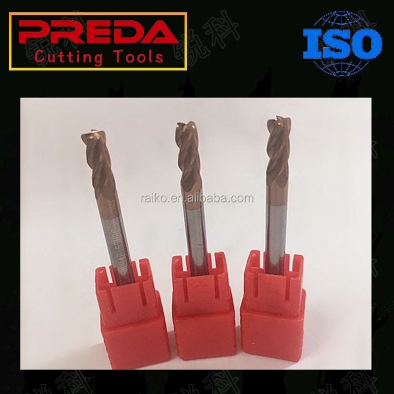 HRC55 Cheap Corner Carbide Radius End Mill for Cutting CNC Machinery Tools