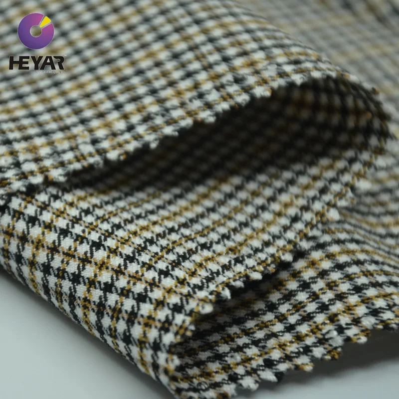 high quality chinese yarn dyed TR check spandex fabric (60774541974)